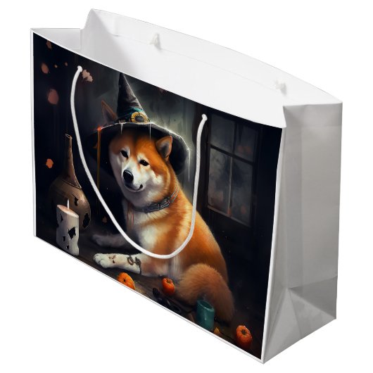 Shiba Inu pompoenen Halloween eng Groot Cadeauzakje (Achterkant Gekanteld)