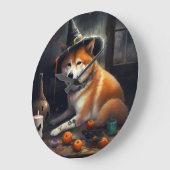 Shiba Inu pompoenen Halloween eng Grote Klok (Hoek)