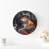 Shiba Inu pompoenen Halloween eng Grote Klok (Huis)