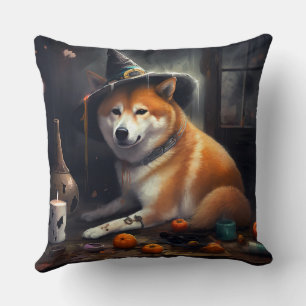 Shiba Inu pompoenen Halloween eng Kussen