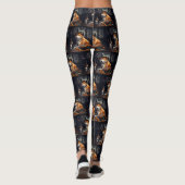 Shiba Inu pompoenen Halloween eng Leggings (Achterkant)