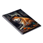 Shiba Inu pompoenen Halloween eng Notitieboek (Rechterzijde)