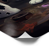 Shiba Inu pompoenen Halloween eng Perfect Poster (Hoek)