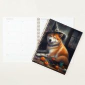 Shiba Inu pompoenen Halloween eng Planner (Display)