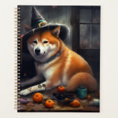 Shiba Inu pompoenen Halloween eng Planner (Voorkant)