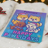 Shiba Inu Poodle Christmas Dogs Blue Purple Puppy Legpuzzel