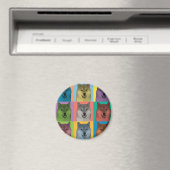 Shiba Inu Pop-Art Magneet (Insitu (Vaatwasser))