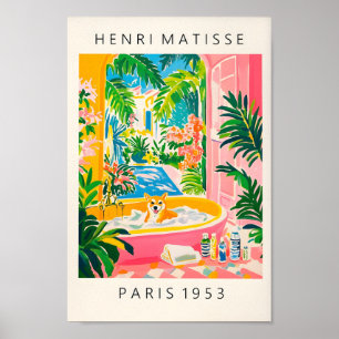 Shiba Inu print geïnspireerd door Henri Matisse, A