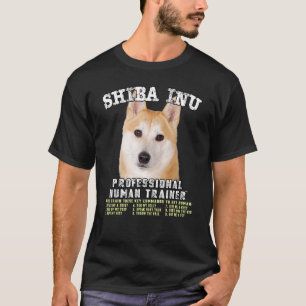 Shiba Inu professionele menselijke trainer T-shirt