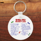 SHIBA INU Property Laws 2 Sleutelhanger (Voorkant)