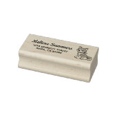 Shiba Inu Pup Retouradres Rubberstempel (Stempel)