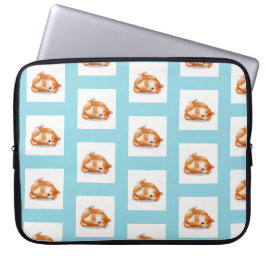 Shiba INU puppies op de achterkant patroon laptop  Laptop Sleeve