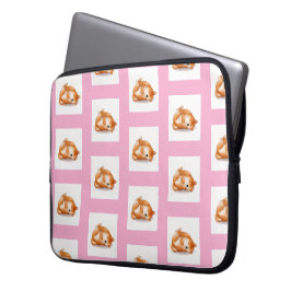 Shiba INU puppies op de achterkant patroon laptop  Laptop Sleeve