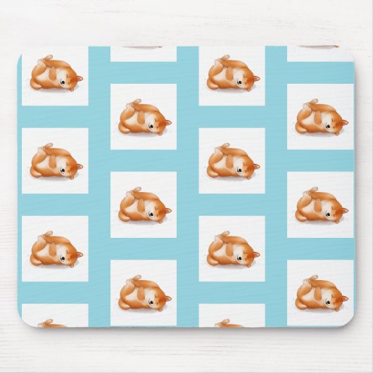 Shiba INU-puppies op de muismat van het achterpatr (Voorkant)