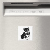 Shiba Inu Puppy Art Magneet (Insitu (Vaatwasser))