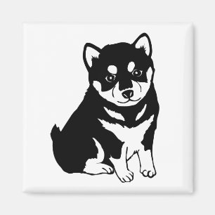 Shiba Inu Puppy Art Magneet