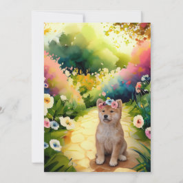 Shiba Inu Puppy Bedankkaart