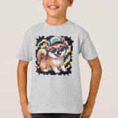 Shiba Inu Puppy Dog Kinder T-shirt (Voorkant)