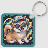 Shiba Inu Puppy Dog Sleutelhanger (Achterkant)