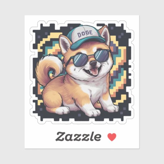 Shiba Inu Puppy Dog Sticker (Vel)