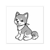Shiba Inu Puppy Dog Zelfinktende Stempel (Design)
