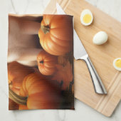 Shiba Inu Puppy Herfst Delight Pompoen Theedoek (Quarter Fold)