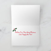 Shiba Inu Puppy Kerstman Feestdagen Kaart (Binnen)