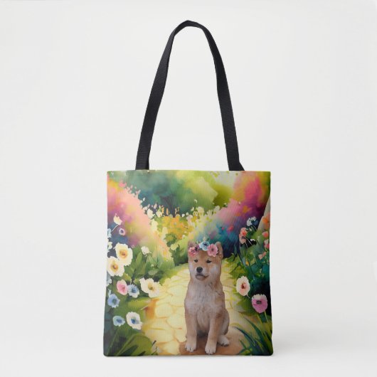 Shiba Inu Puppy Tote Bag (Voorkant)