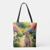 Shiba Inu Puppy Tote Bag (Achterkant)