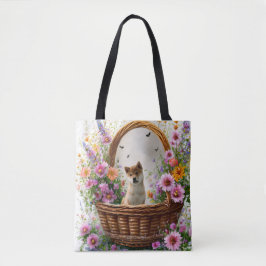 Shiba Inu Puppy Tote Bag