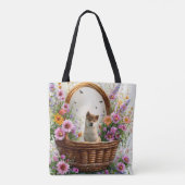Shiba Inu Puppy Tote Bag (Achterkant)
