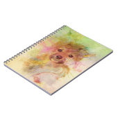 Shiba Inu Puppy Waterverf notebook Notitieboek (Linkerzijde)