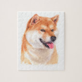 shiba inu puzzel legpuzzel (Verticaal)