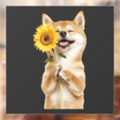Shiba Inu Raamsticker (Vel 2)