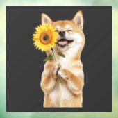 Shiba Inu Raamsticker (Vel 3)