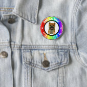 Shiba Inu Rainbow Super Cute Ronde Button 5,7 Cm (In situ)