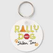 Shiba Inu Rally Dog Sleutelhanger (Voorkant)