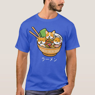 Shiba Inu Ramen Anime Kawaii Neko Teen gift T-shirt