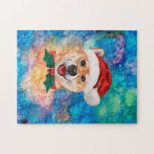 Shiba Inu Ras Hond Kerstmis Legpuzzel (Horizontaal)