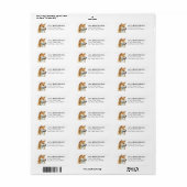 Shiba Inu Retouradreslabels Etiket (Full Sheet)