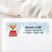 Shiba Inu retouradreslabels Etiket (Insitu)