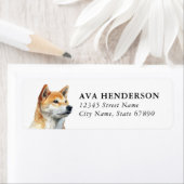 Shiba Inu Retouradreslabels Etiket (Insitu)