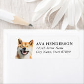 Shiba Inu Retouradreslabels Etiket (Insitu)