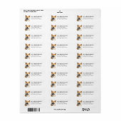 Shiba Inu Retouradreslabels Etiket (Full Sheet)