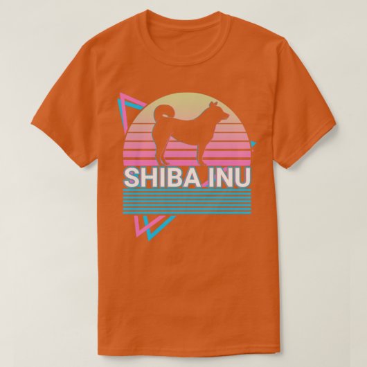 Shiba Inu Retro Gift T-shirt (Design voorkant)
