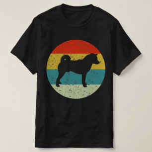 shiba inu retro silhouette 70S T-shirt