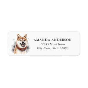 Shiba Inu Return Address Labels
