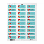 Shiba Inu Return Address Labels (Full Sheet)