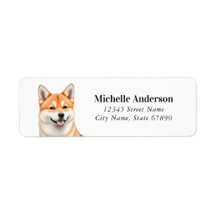 Shiba Inu Return Address Labels