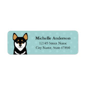 Shiba Inu Return Address Labels (Voorkant)